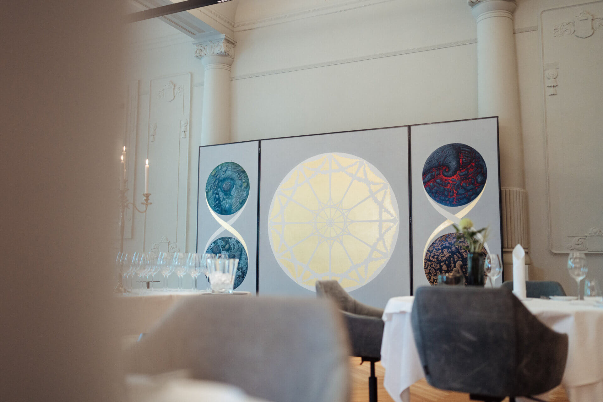 Wanddekoration im Kaisersaal in Ravensburg